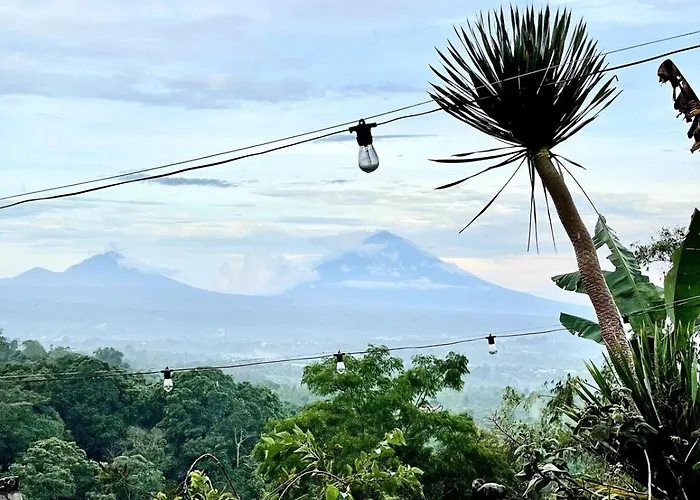 Backpackers With Mountain View